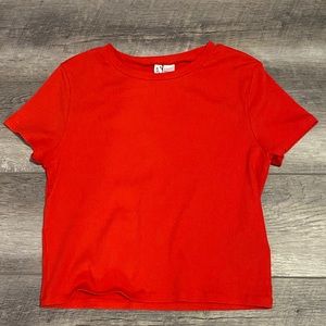 Stretchy Red Crop Top